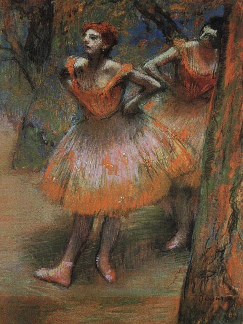 Edgar Degas Two Dancers_j Sweden oil painting art